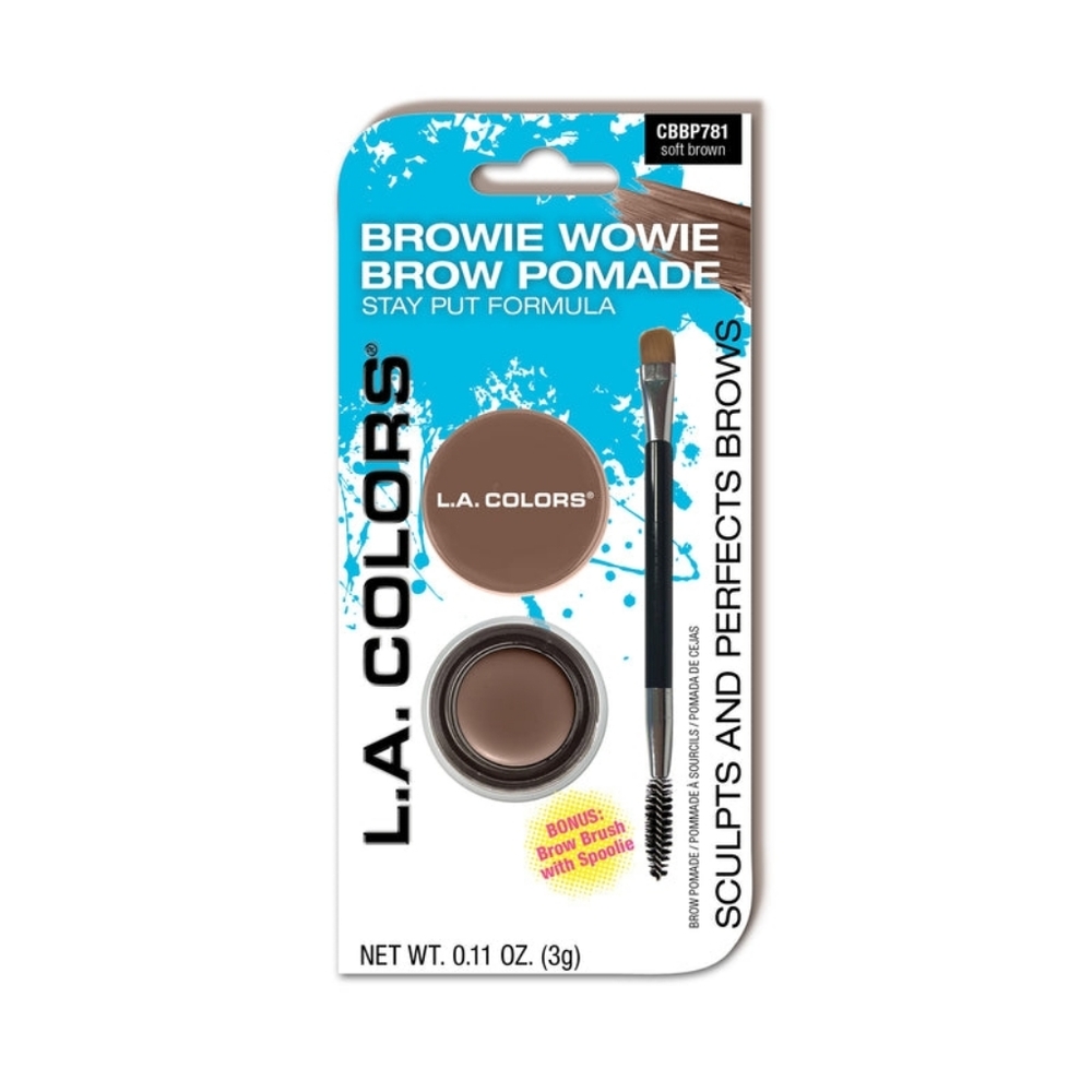 LA COLORS Browie Wowie Brow Pomade Soft Brown CBBP781A